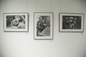 Открытие персональной фотовыставки Александра Тягны-Рядно. На фото: Андрей Сахаров, Борис Ельцин, Сергей Бодров