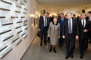 Наина Ельцина, Владимир Путин, Дмитрий Медведев. Открытие Ельцин Центра в Екатеринбурге / Пресс-службы президента РФ