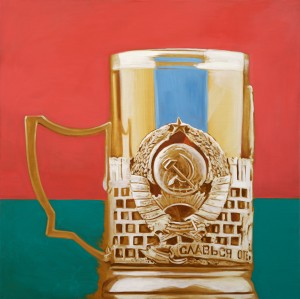 Дубосарский Владимир. «Подстаканник (Москва-Минск)», 2015 год. Холст, масло