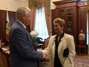 Рабочая встреча президента РФ Б.Н. Ельцина с министром здравоохранения РФ Т.Б. Дмитриевой