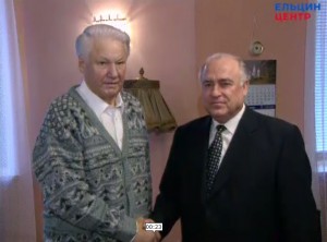 Рабочая встреча президента РФ Б.Н. Ельцина с председателем Правительства РФ В.С. Черномырдиным