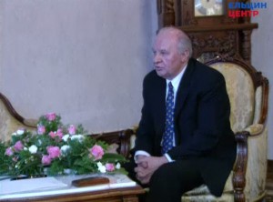 Рабочая встреча президента РФ Б.Н. Ельцина и председателя Совета Федерации РФ Е.С. Строева