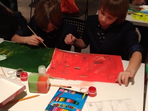 Мастер класс-для детей "Футуристический пейзаж"