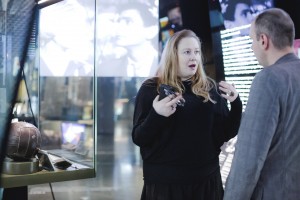 Юлия Ауг в Музее Ельцина