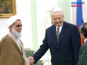 Встреча президента РФ Бориса Ельцина с премьер-министром Исламской Республики Иран Али Акбаром Натек-Нури