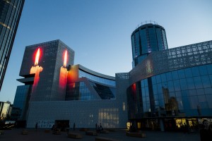 Медиафасад Ельцин Центра. День России