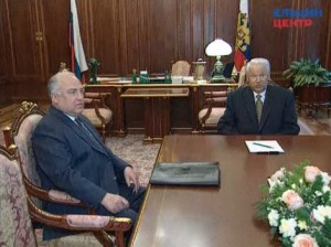 Рабочая встреча президента РФ Б.Н. Ельцина с председателем Правительства РФ В.С. Черномырдиным