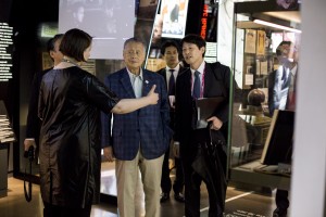 Ёсиро Мори в Музее Б.Н. Ельцина