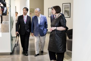 Ёсиро Мори в Музее Б.Н. Ельцина