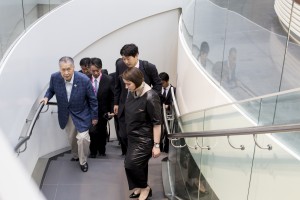 Ёсиро Мори в Музее Б.Н. Ельцина