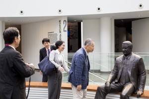 Ёсиро Мори в Музее Б.Н. Ельцина