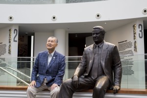 Ёсиро Мори в Музее Б.Н. Ельцина