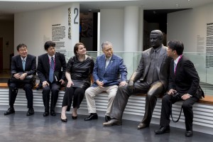 Ёсиро Мори в Музее Б.Н. Ельцина