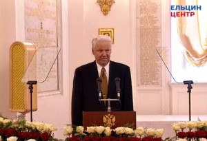 Торжественный обед в Кремле в честь принятия Декларации о государственном суверенитете РСФСР