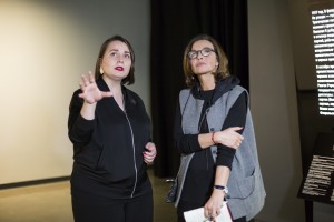 Дина Сорокина и Татьяна Друбич в Музее Ельцина