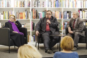 На встрече с Аллой Демидовой и Леонидом Мозговым