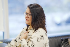 На встрече с Аллой Демидовой и Леонидом Мозговым