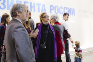 На встрече с Аллой Демидовой и Леонидом Мозговым