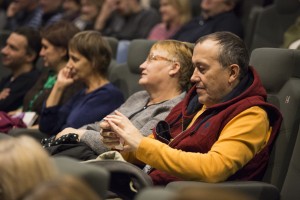 На встрече с Аллой Демидовой и Леонидом Мозговым