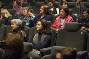 На встрече с Аллой Демидовой и Леонидом Мозговым