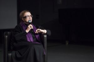 На встрече с Аллой Демидовой и Леонидом Мозговым