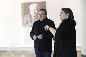 Алексей Учитель и Дина Сорокина в Музее Ельцина