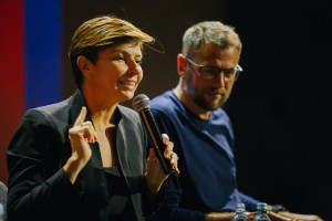 Остров 90-х 2017. Кино-конференц зал. Серебряный дождь. Наталья Синдеева, Александр Винокуров