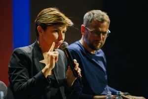 Остров 90-х 2017. Кино-конференц зал. Серебряный дождь. Наталья Синдеева, Александр Винокуров