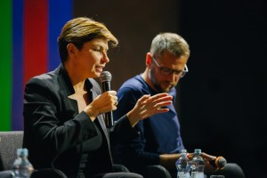 Остров 90-х 2017. Кино-конференц зал. Серебряный дождь. Наталья Синдеева, Александр Винокуров