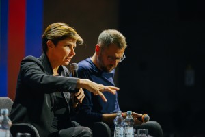 Остров 90-х 2017. Кино-конференц зал. Серебряный дождь. Наталья Синдеева, Александр Винокуров