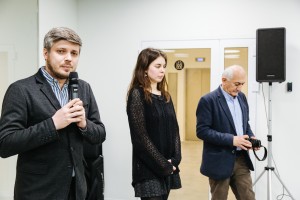 Открытие фотовыставки «Параджанов — территория свободы». Справа — Юрий Мечитов