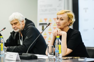 Дмитрий Брусникин, Наталья Санникова. Пресс-конференция фестиваля «Территория»