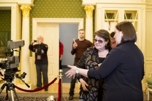 Ирена Лесневская в Музее Ельцина