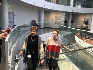 Александр Плющев и Таня Фельгенгауэр в Музее Ельцина