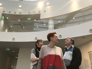 Александр Плющев и Таня Фельгенгауэр в Музее Ельцина