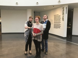 Александр Плющев и Таня Фельгенгауэр в Музее Ельцина