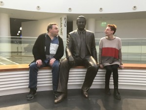 Александр Плющев и Таня Фельгенгауэр в Музее Ельцина