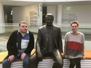 Александр Плющев и Таня Фельгенгауэр в Музее Ельцина