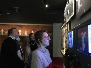 Александр Плющев и Таня Фельгенгауэр в Музее Ельцина