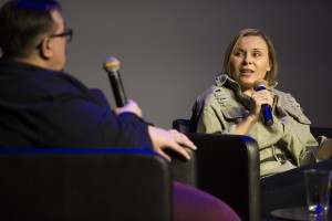 Яна Троянова и Василий Сигарев в Ельцин Центре