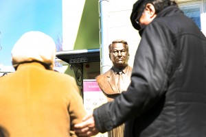 Открытие бюста Ельцина на Аллее правителей