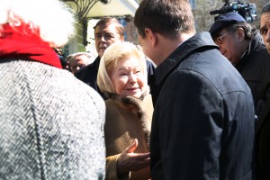 Наина Ельцина. Открытие бюста Ельцина на Аллее правителей