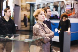 Ксения Раппопорт и Полина Осетинская в Музее Ельцина