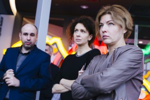 Ксения Раппопорт и Полина Осетинская в Музее Ельцина