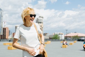 Ингеборга Дапкунайте в Музее Ельцина