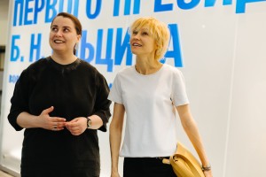 Ингеборга Дапкунайте в Музее Ельцина