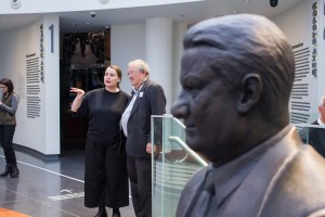 Адам Михник в Музее Ельцина