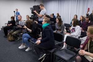 Пресс-конференция Ксении Собчак и Веры Кричевской