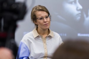 Пресс-конференция Ксении Собчак и Веры Кричевской