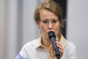 Пресс-конференция Ксении Собчак и Веры Кричевской